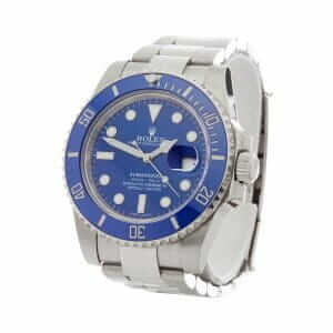 rolex-submariner-blue-dial-116619-left-replica