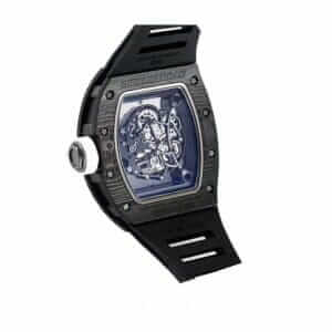 richard-mille-white-dial-black-rubber-skeleton-replica-watch