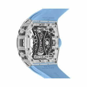 richard-mille-tourbillon-skeleton-blue-rubber-replica-watch