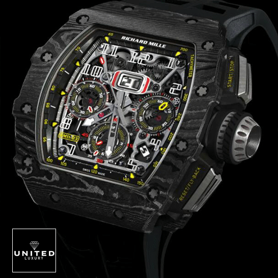 Richard Mille RM11-03 Automatic Black Dial Replica black background