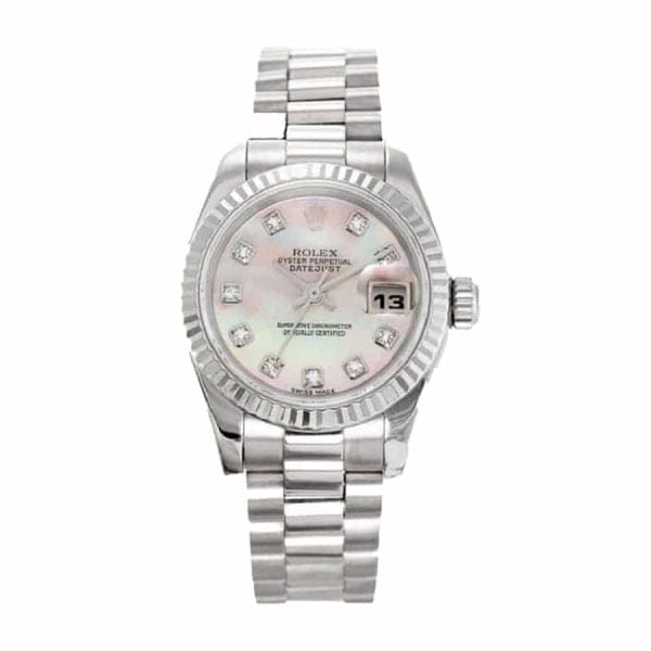 rolex datejust mother of pearl ladies dial 179179 replica