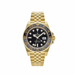 Rolex Gmt Master II Gold Black Dial Replica