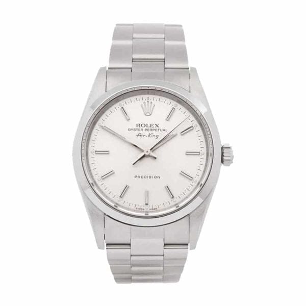 rolex stainless steel air king white dial 14000 oyster replica